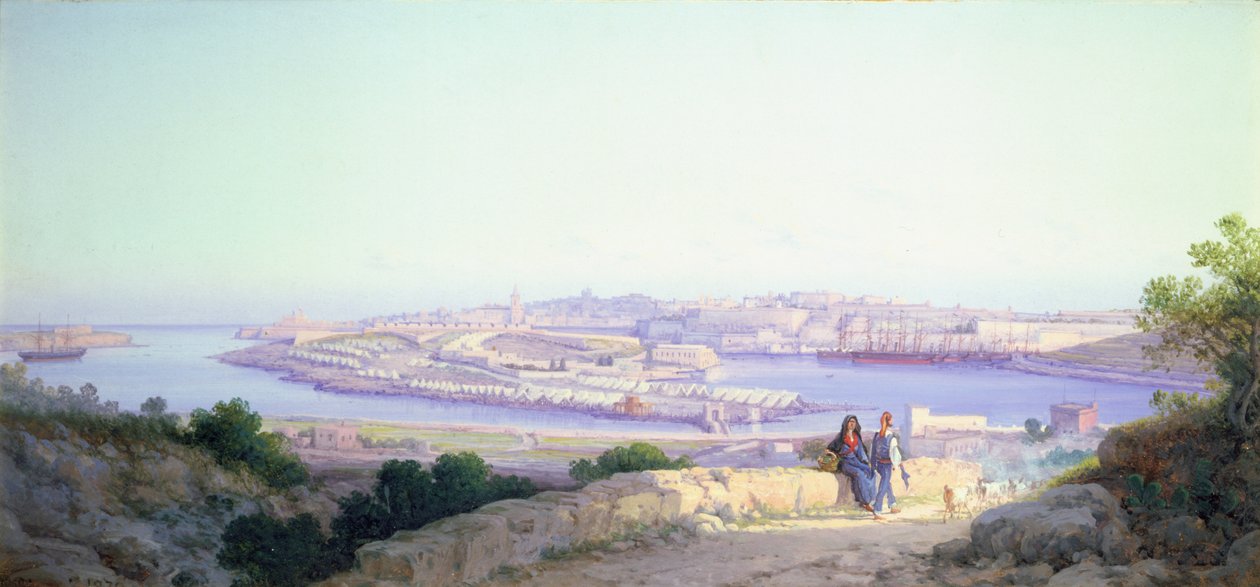 Infanterilägret i Lazaretto, Malta av G. Gianni