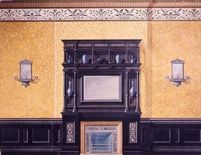 Design för den främre salongen, No.1 Grosvenor Crescent, London, ca 1850 av G. Hutchinson