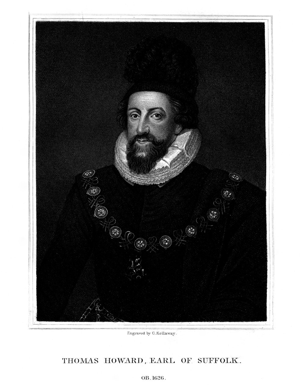 Amiral Thomas Howard, 1:e earl av Suffolk, 1825. av G. Kellaway