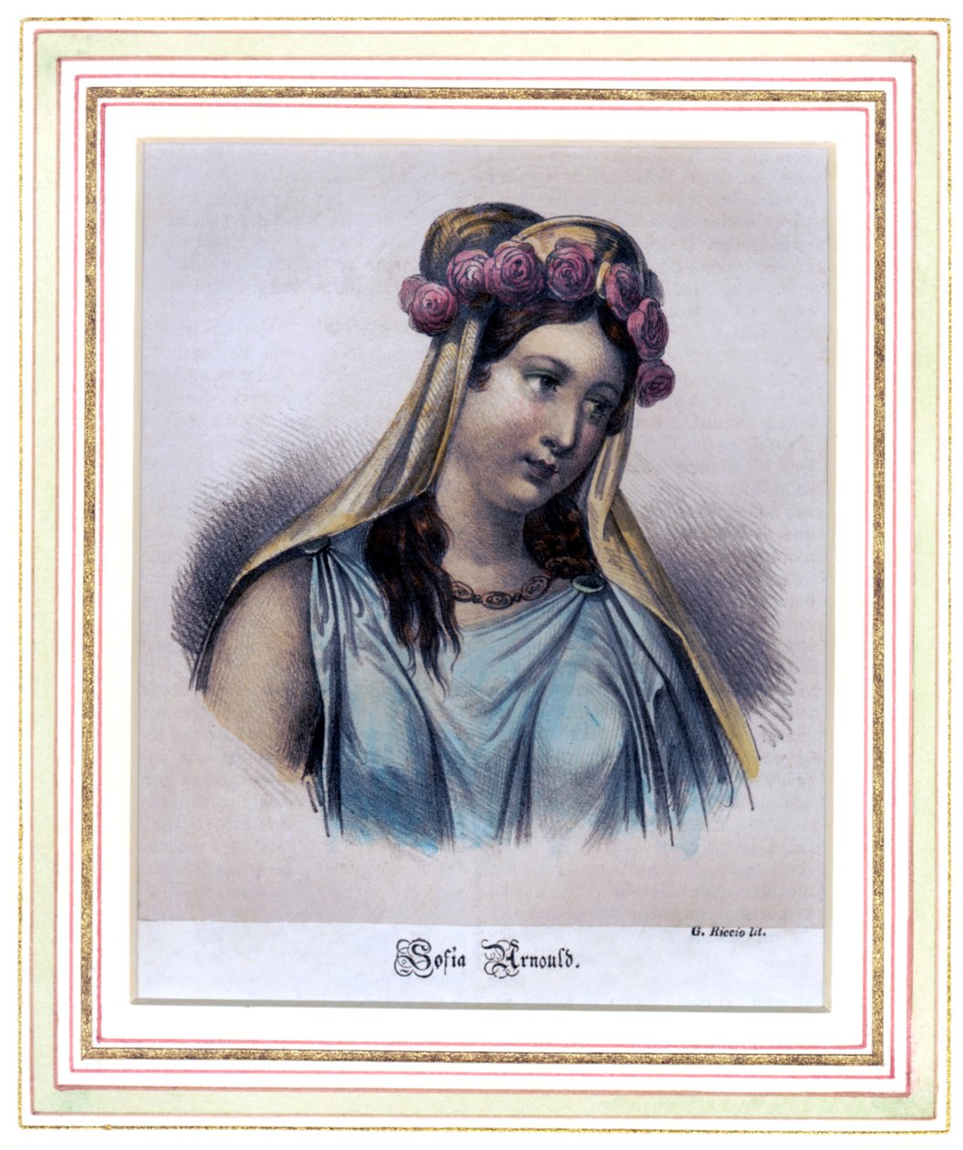 Sophie Arnould, fransk sopran av G. Riccio