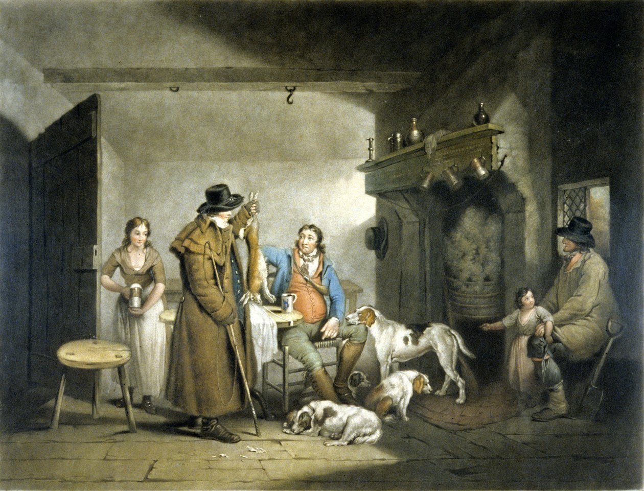 Inside a Country Alehouse, graverad av William Ward av G. and Ward J. Morland