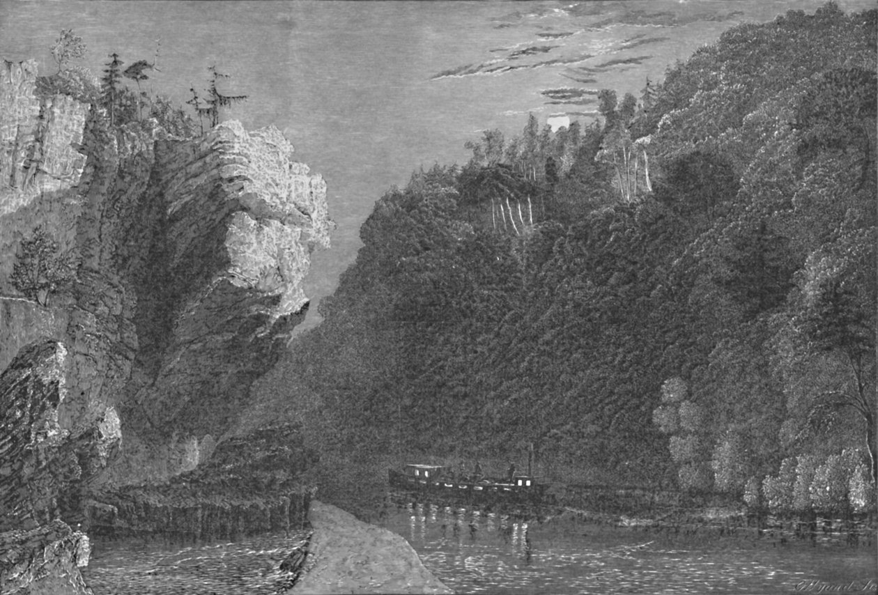 Bluff på Erie Canal, nära Little Falls, 1883 av G. Wyand