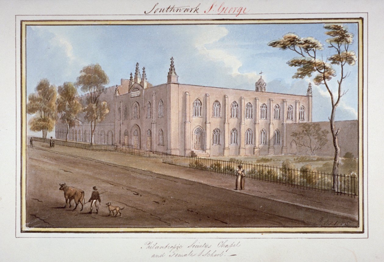 The Philanthropic Society Institution, Southwark, London, 1825 av G Yates