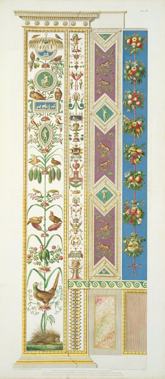 Panel från Raphael Loggia i Vatikanen, från 
