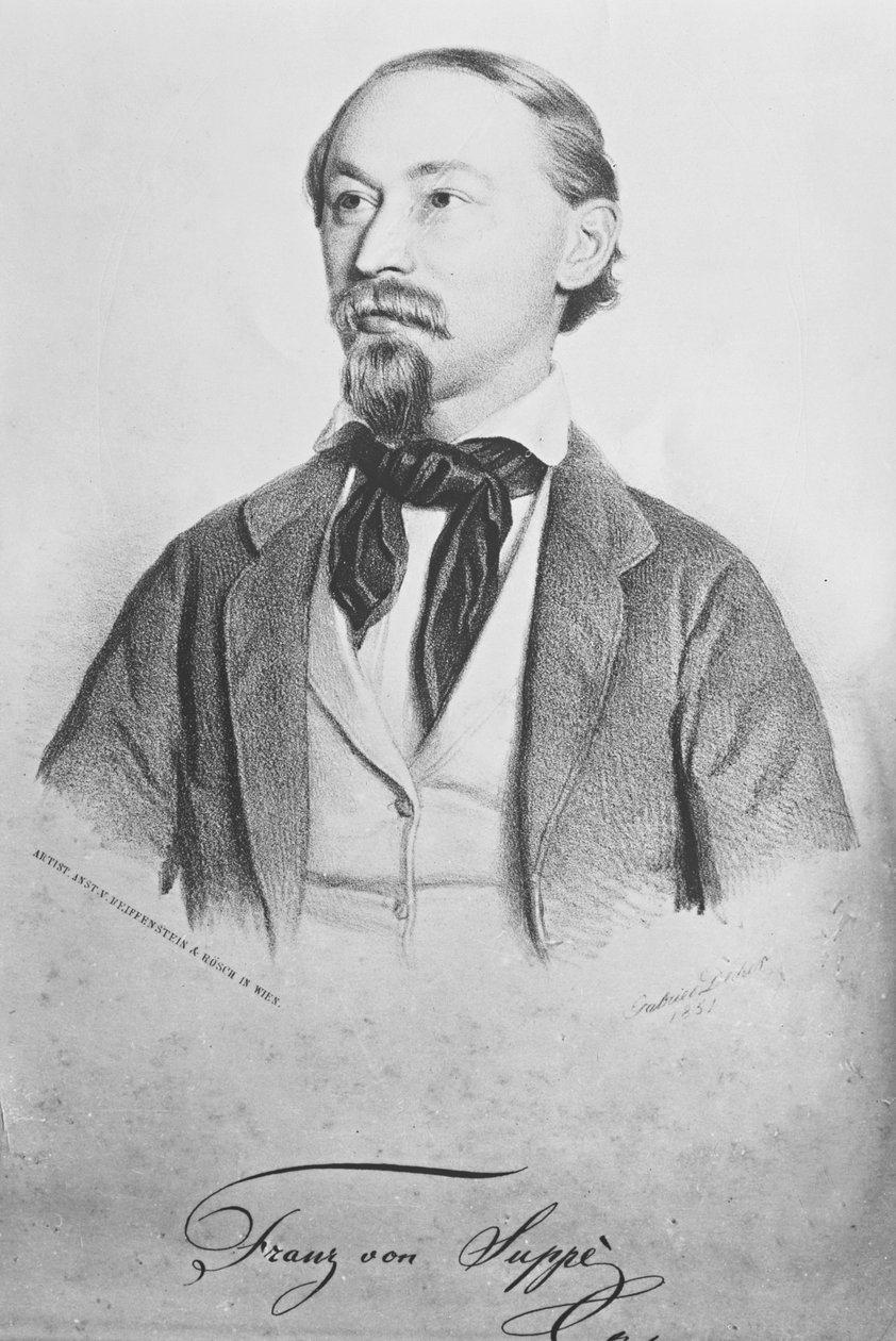 Franz von Suppe (1819-95), østrigsk komponist swed av Gabriel Decker