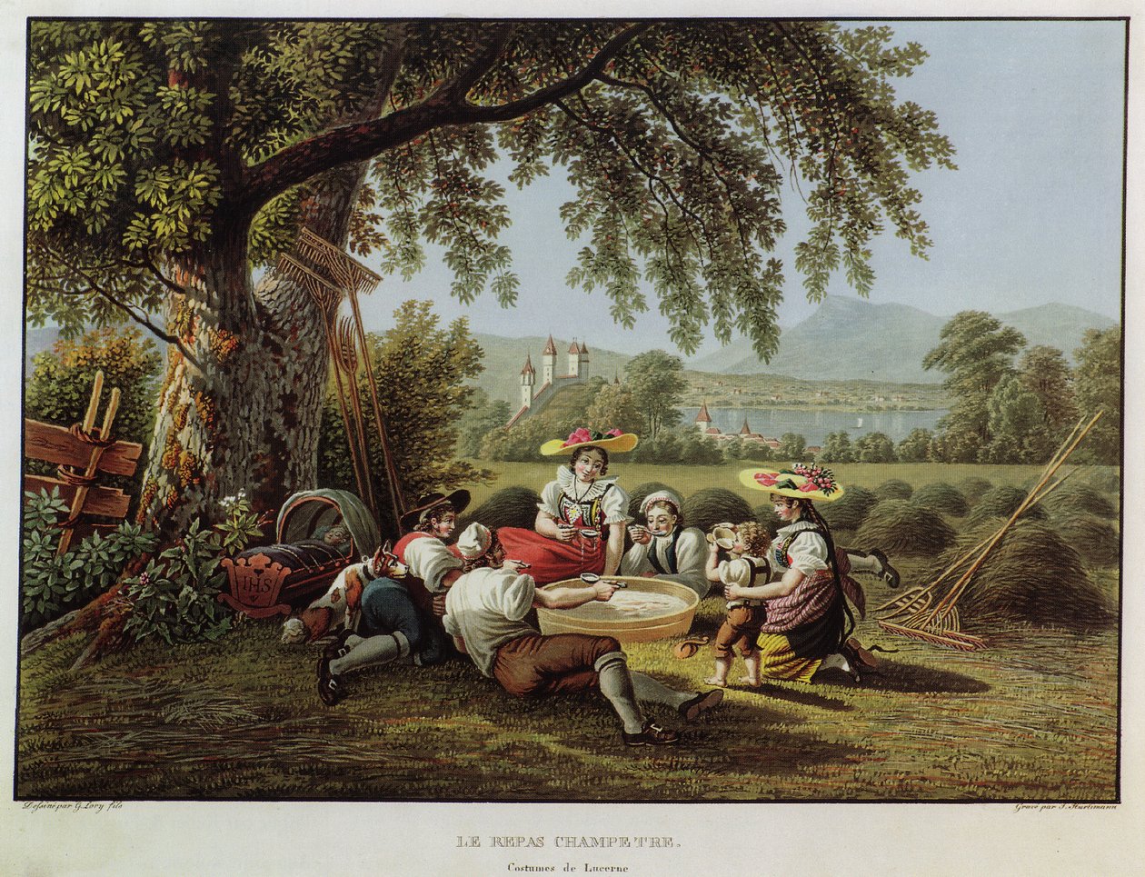 The Meal in the Field av Mathias Gabriel Lory