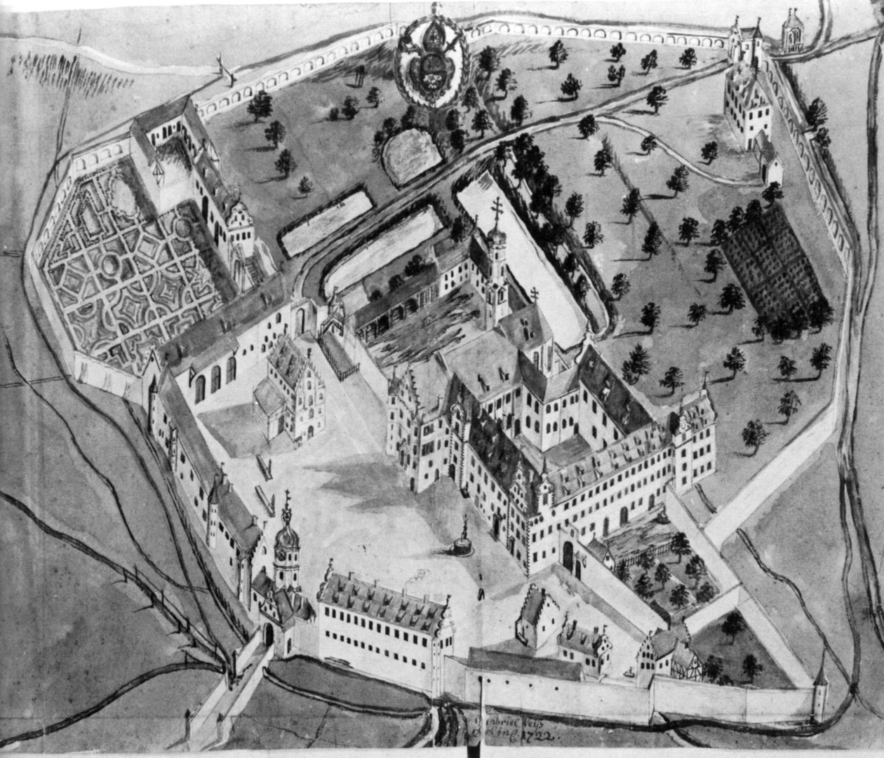 Kloster Schussenried, 1722 av Gabriel Weiss