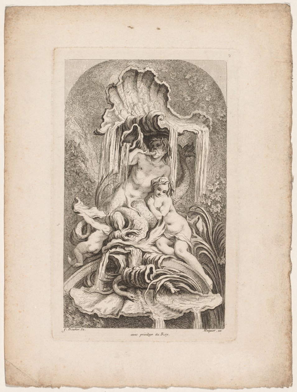Fontänernas bok: nr 2, ca. 1736. av Gabriel Huquier