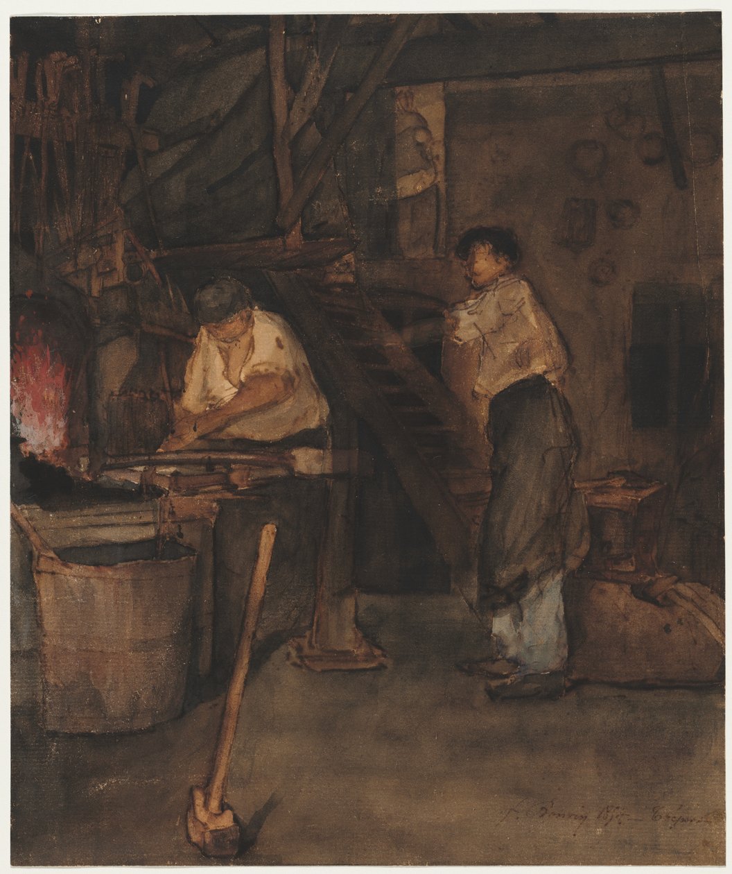 Studie för The Blacksmith