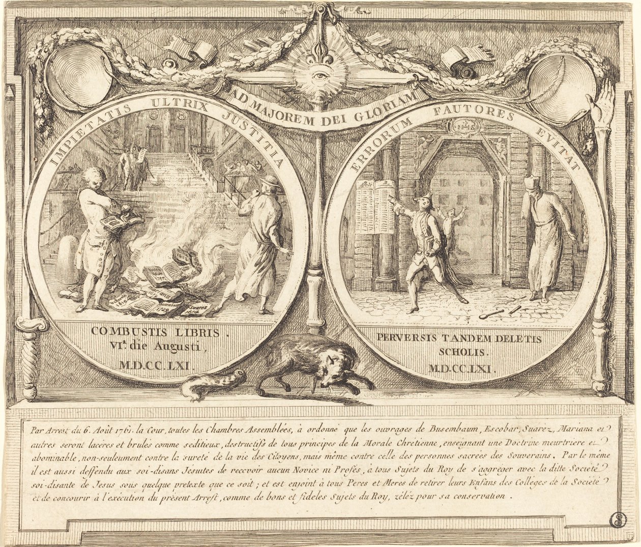 Utvisning av jesuiterna (Expulsion des Jesuites) av Gabriel Jacques de Saint Aubin