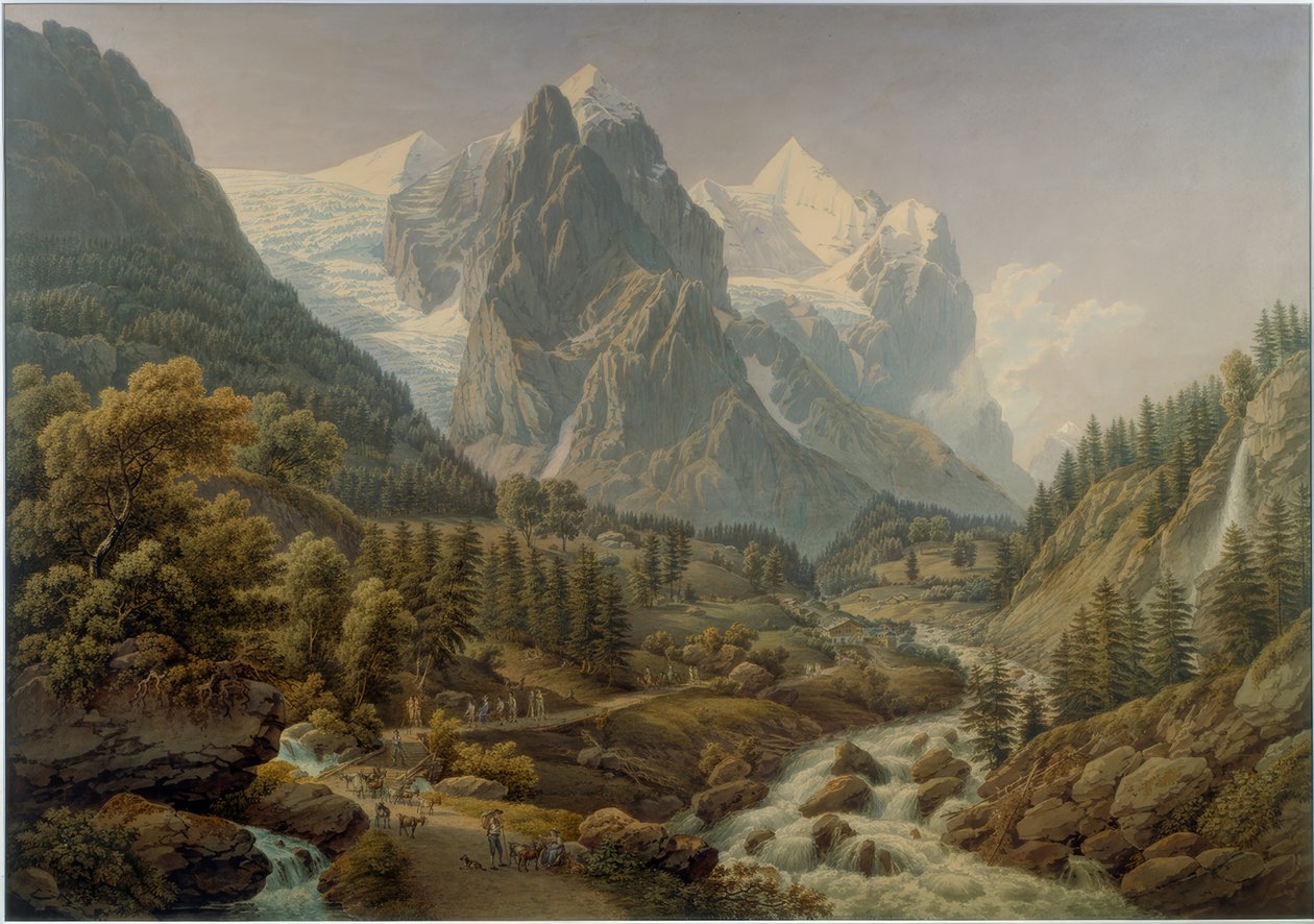 Wetterhorn und Rosenlaui von Gabriel Lory