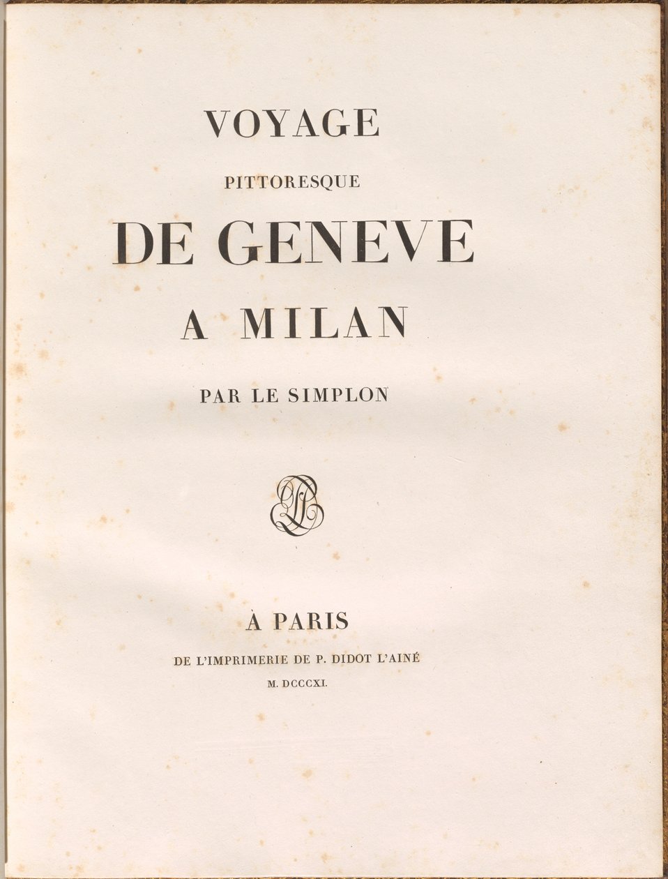 Naturskön resa från Genève till Milano via Simplon av Gabriel Ludwig Lory, Mathias Gabriel Lory