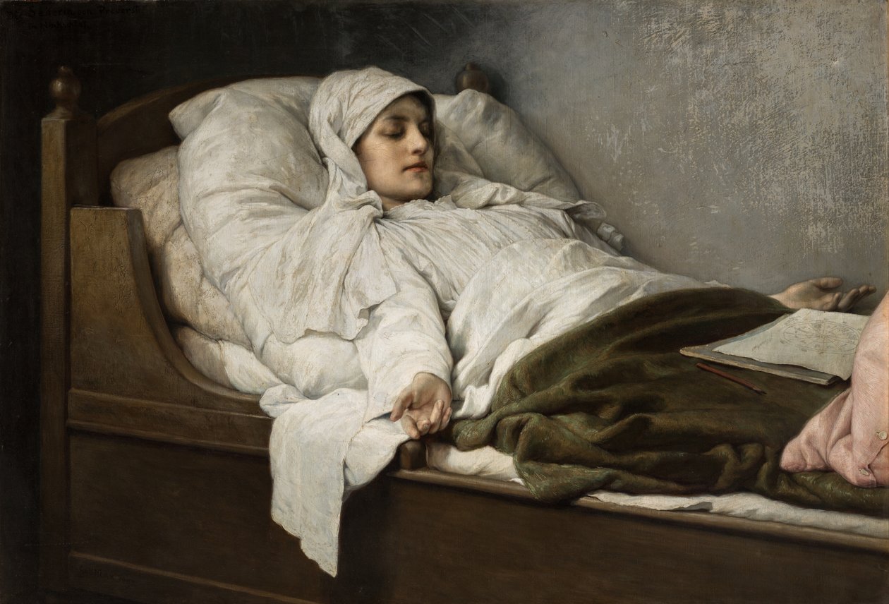 The Seeres of Prevorst in High Sleep, 1892 av Gabriel Max