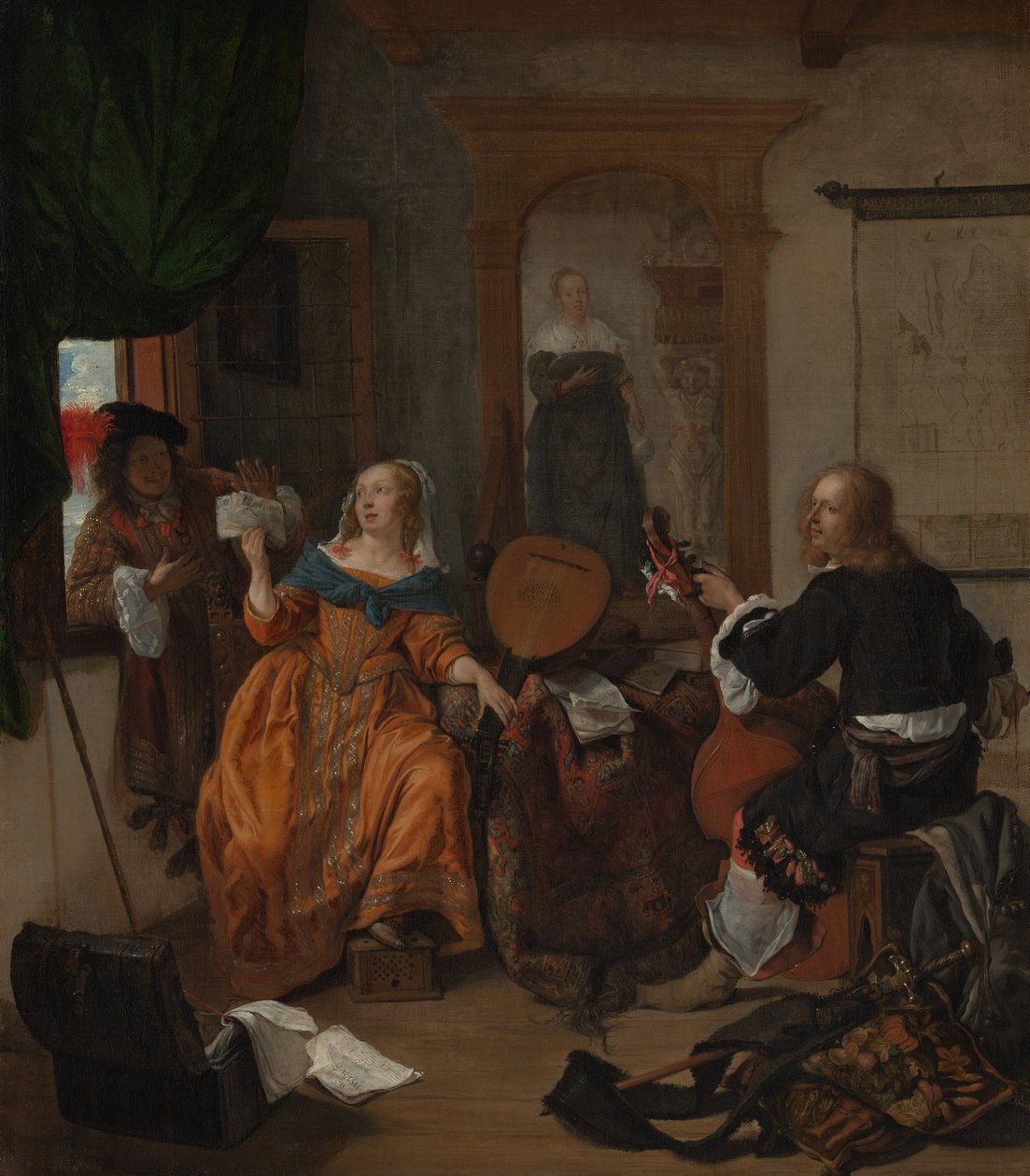 En musikalisk fest av Gabriel Metsu