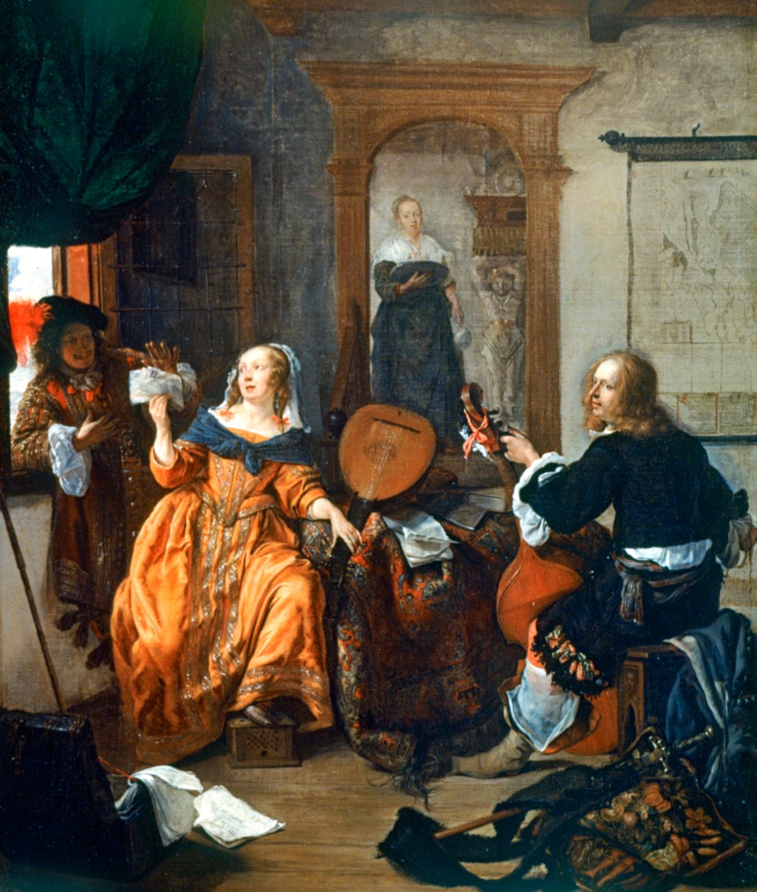 En musikalisk fest, 1659 av Gabriel Metsu