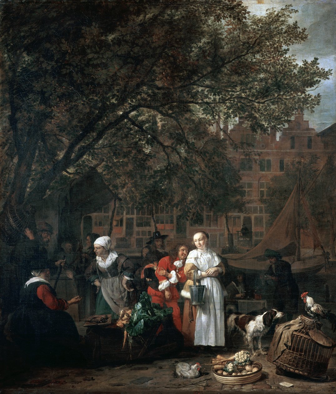 Amsterdams örtmarknad av Gabriel Metsu