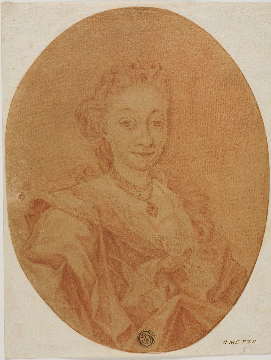 Porträtt av en kvinna av Gabriel Metsu