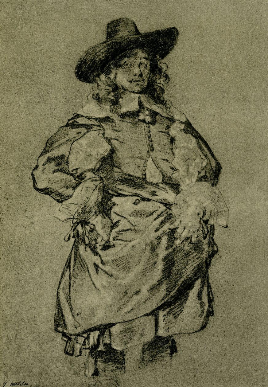 Porträtt av en ung man av Gabriel Metsu