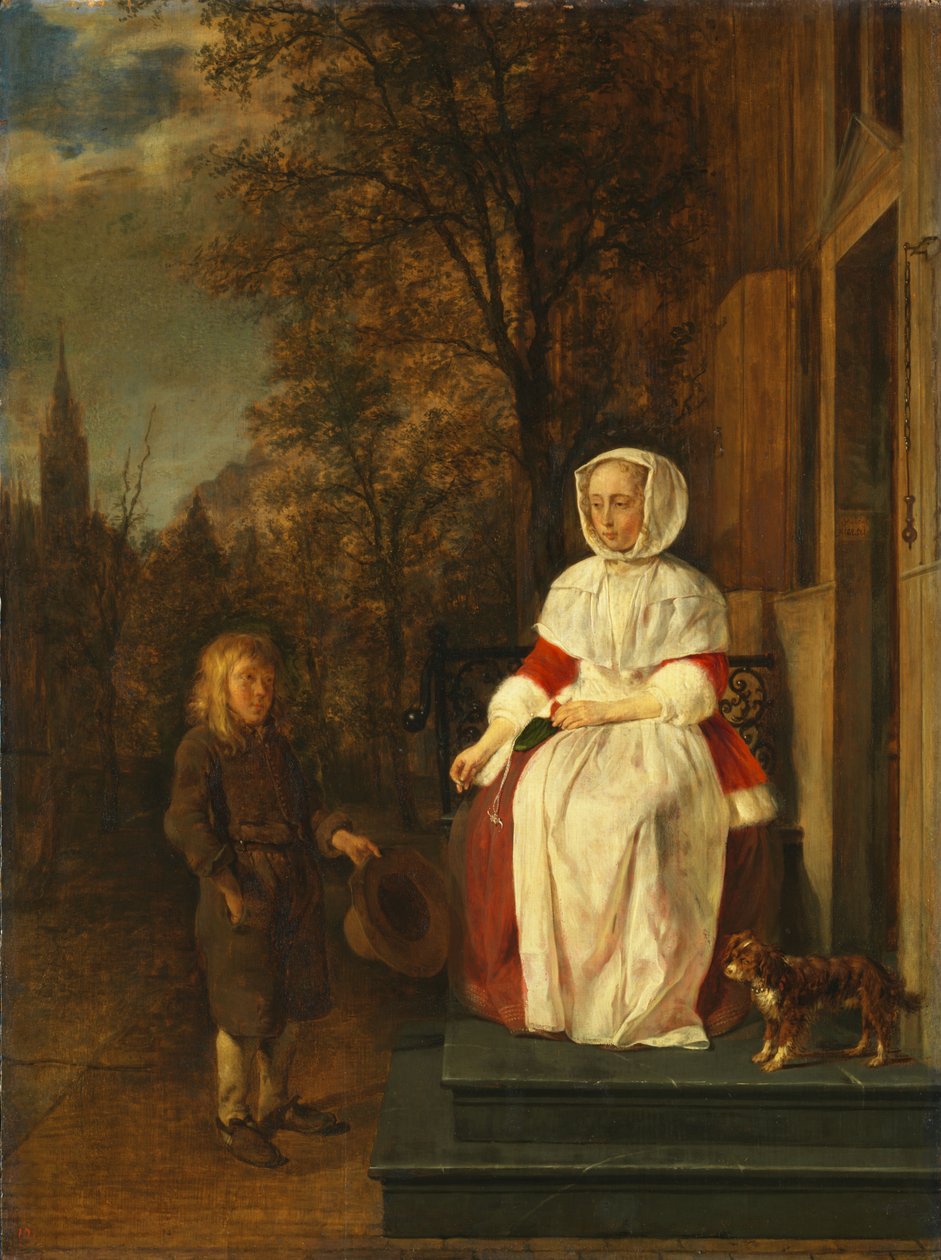 Allmosan, ca 1660 av Gabriel Metsu