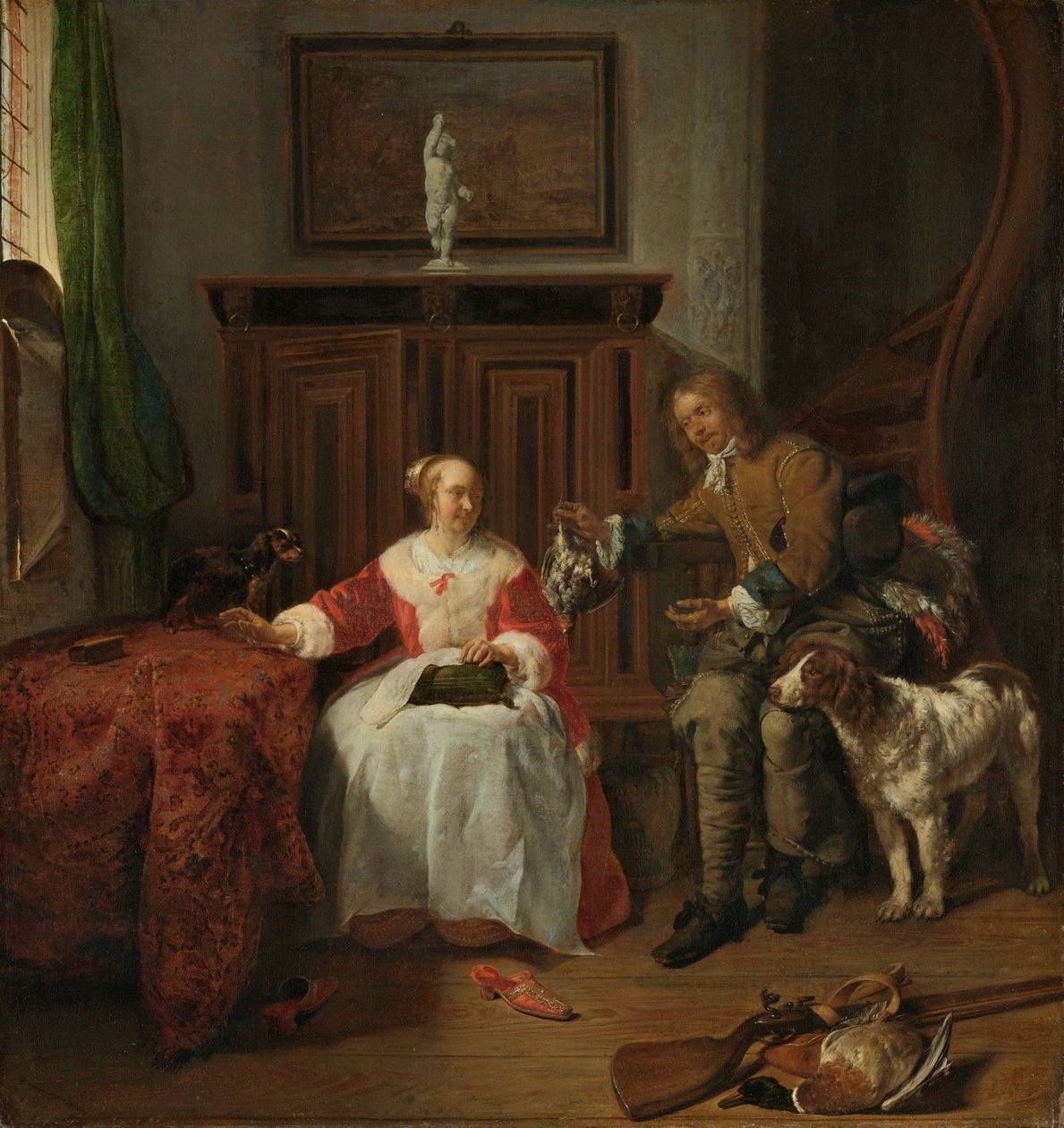 Jägarens present Jägarens gåva av Gabriel Metsu