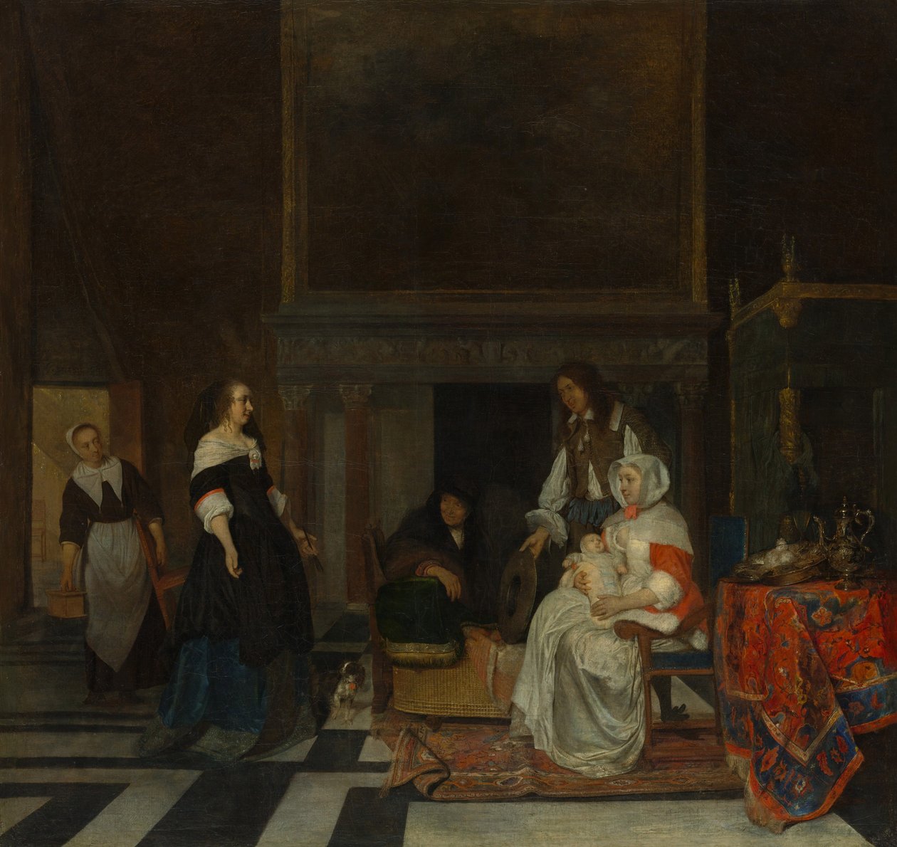 Besöket på plantskolan av Gabriel Metsu