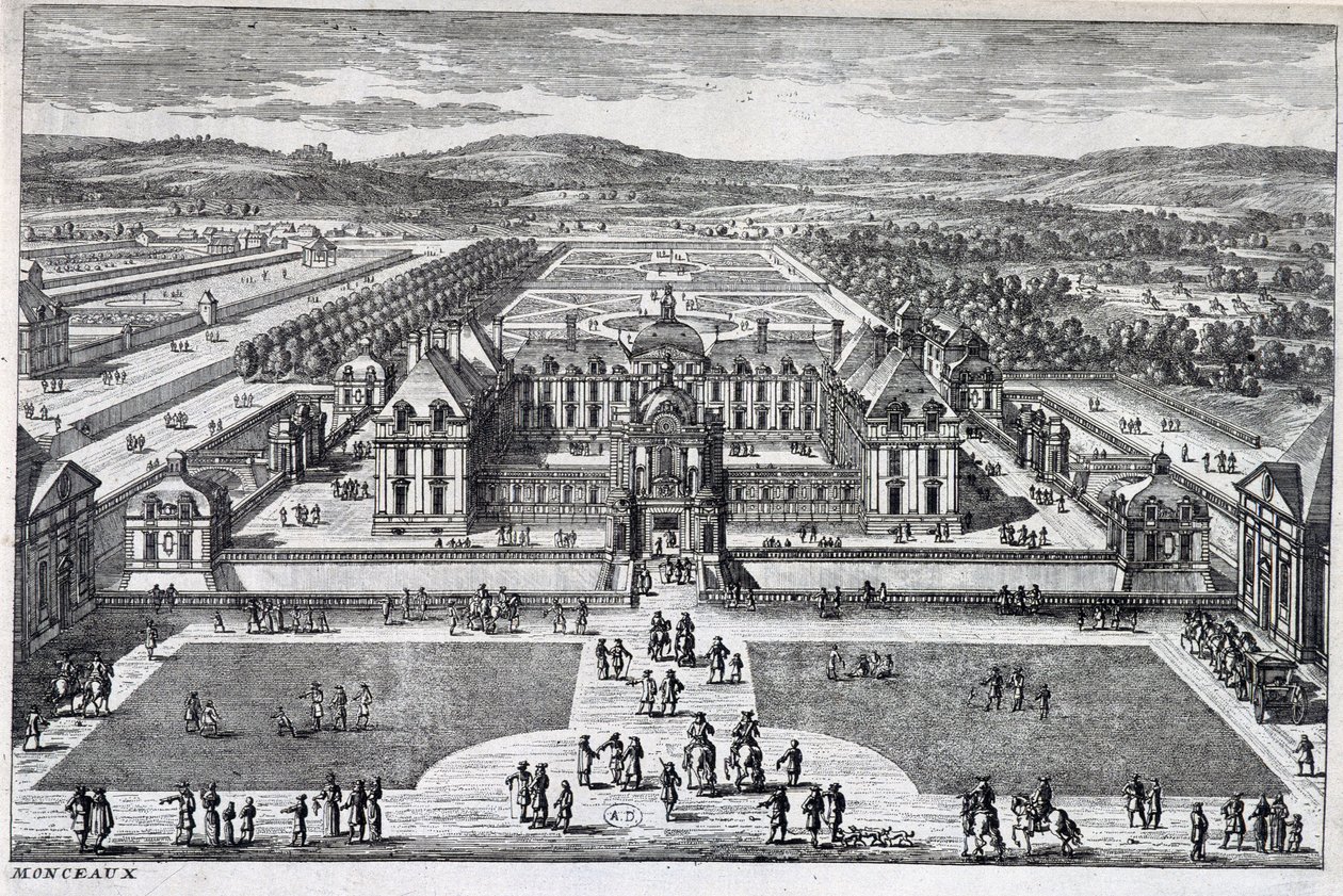 Parc Monceau: allmän bild av Perelle, sent 1600-tal av Gabriel Perelle