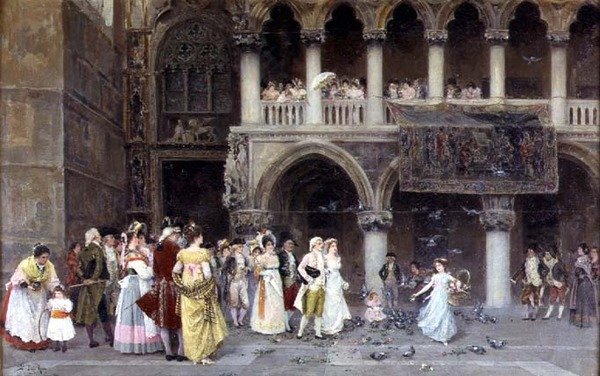 Ett venetianskt bröllop av Gabriel Puig Roda
