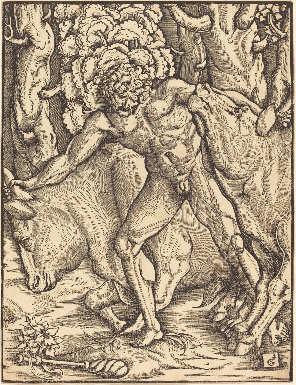 Hercules bär bort boskapen i Geryon av Gabriel Salmon