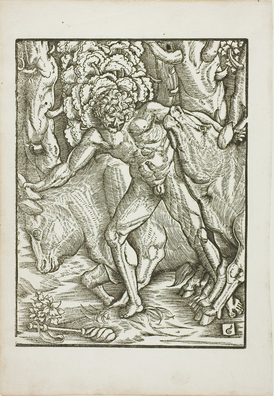 The Labours of Hercules: Fångst av Geryones oxar i Erythia av Gabriel Salmon