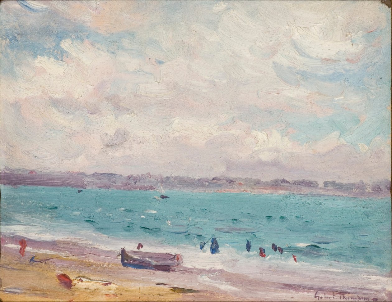 "Stranden vid St Malo", 1881-1935 av Gabriel Thompson