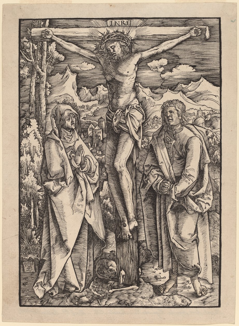 Kristus på korset mellan Jungfrun och Johannes av Gabriel Zehender