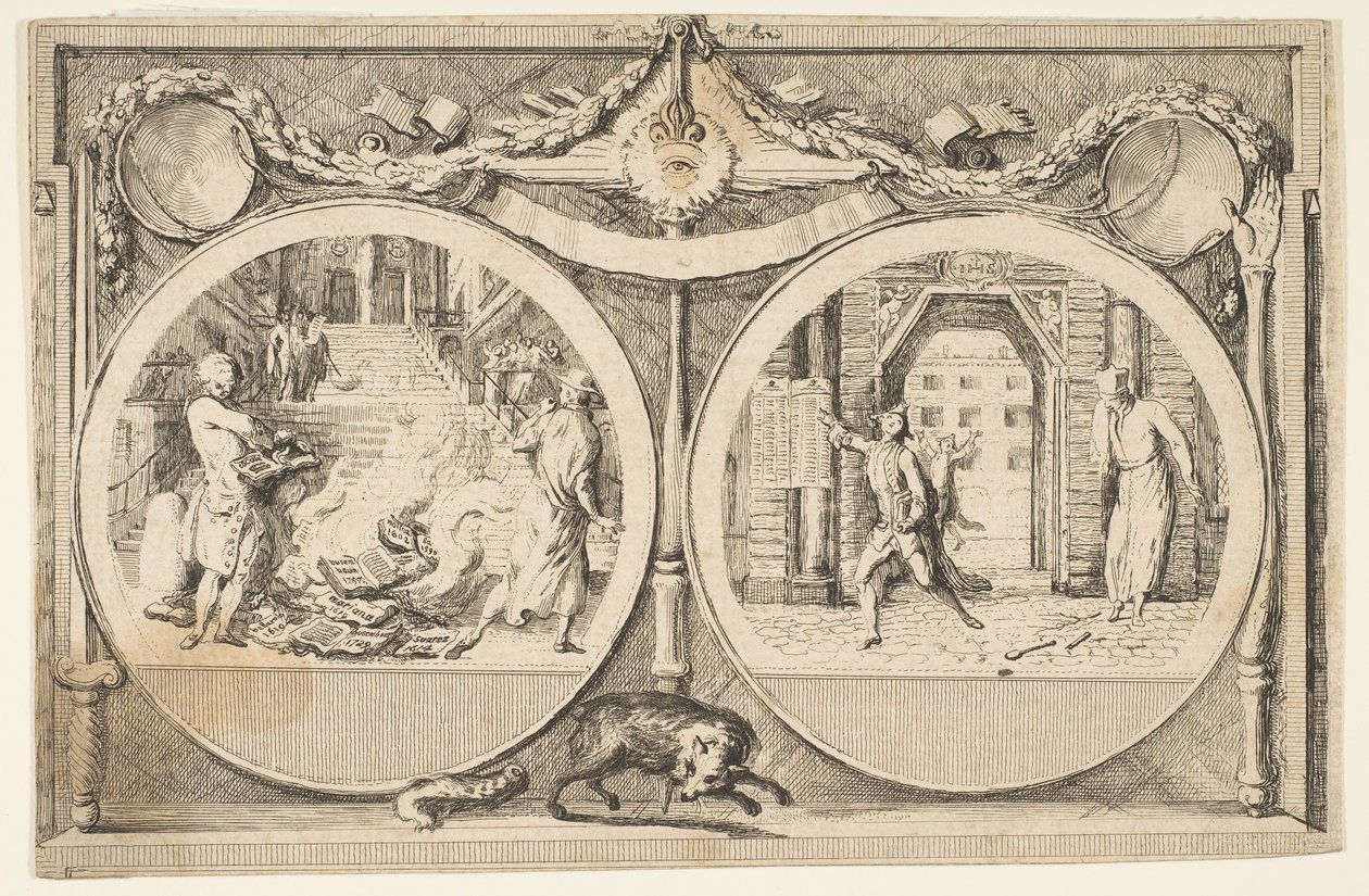 Jesuiternas utvisning, 1761. av Gabriel de Saint Aubin