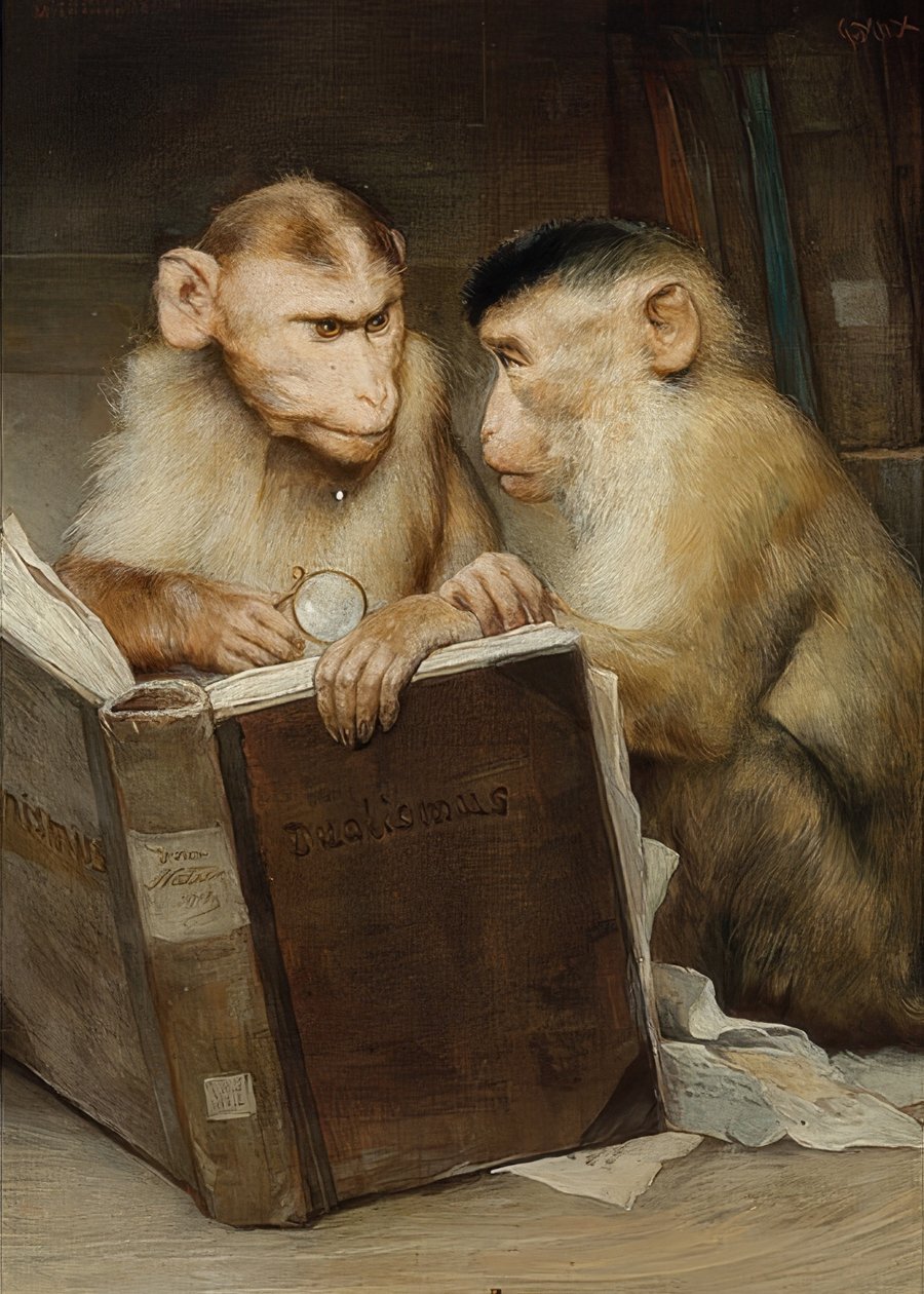 De lärda av Gabriel von Max