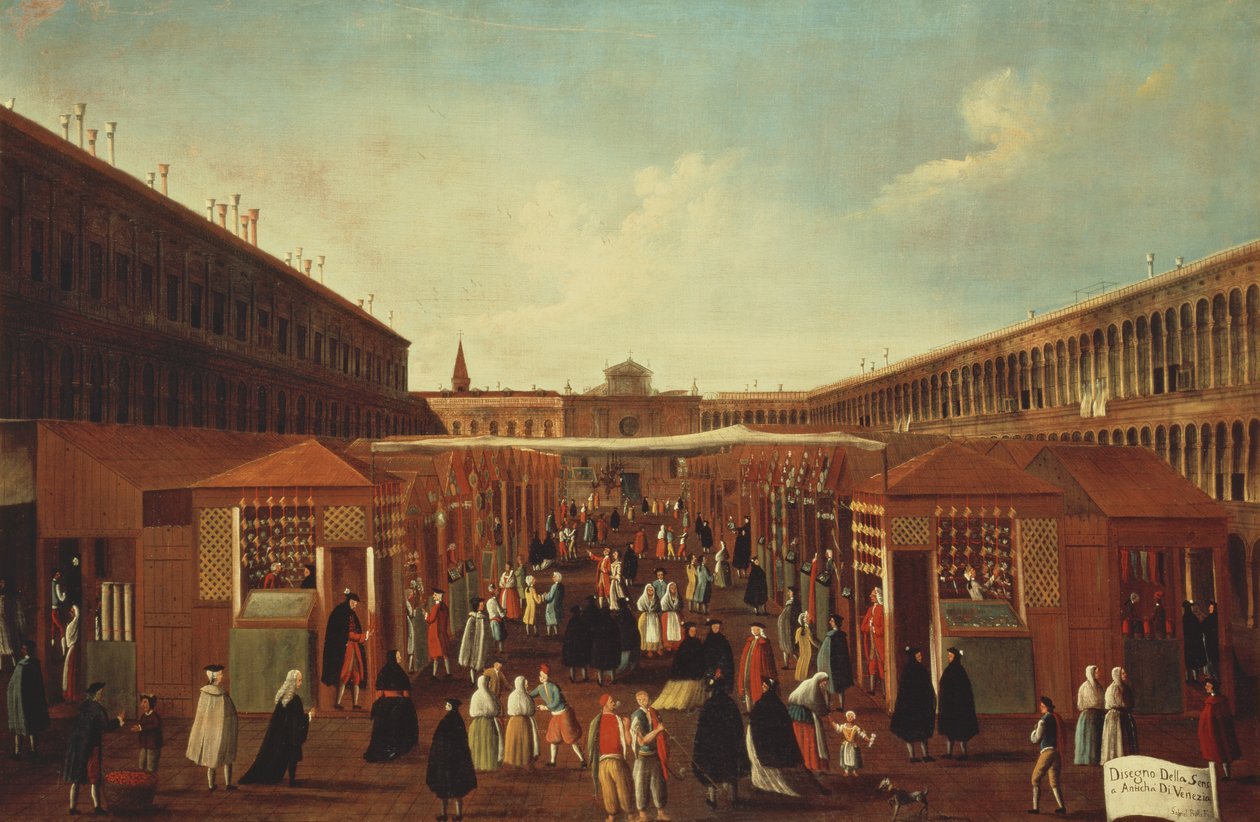Antikmässan i Sensa, Venedig (tillsammans med 60938 och 60789) av Gabriele Bella