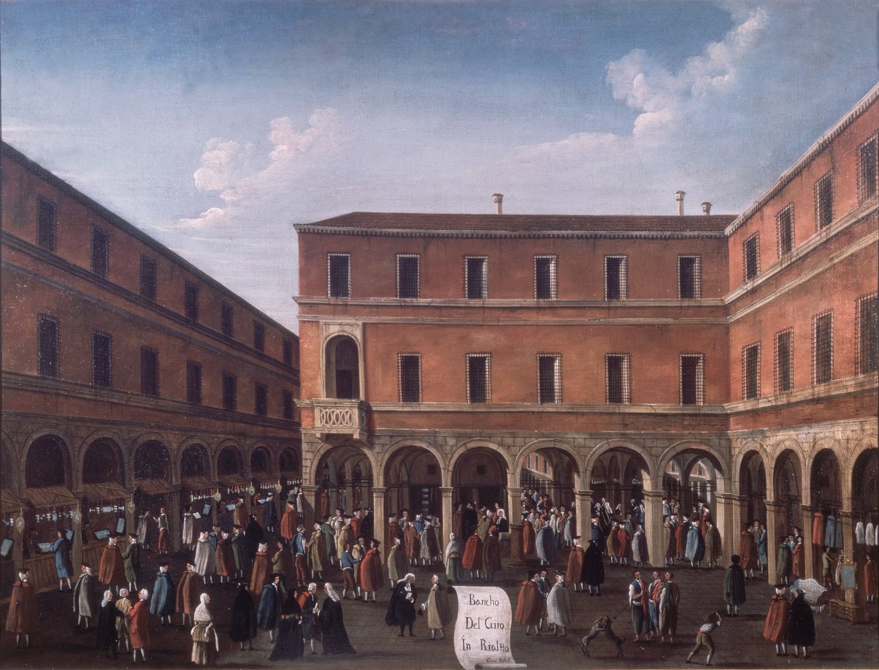 Bancho del Giro i Rialto, Venedig av Gabriele Bella