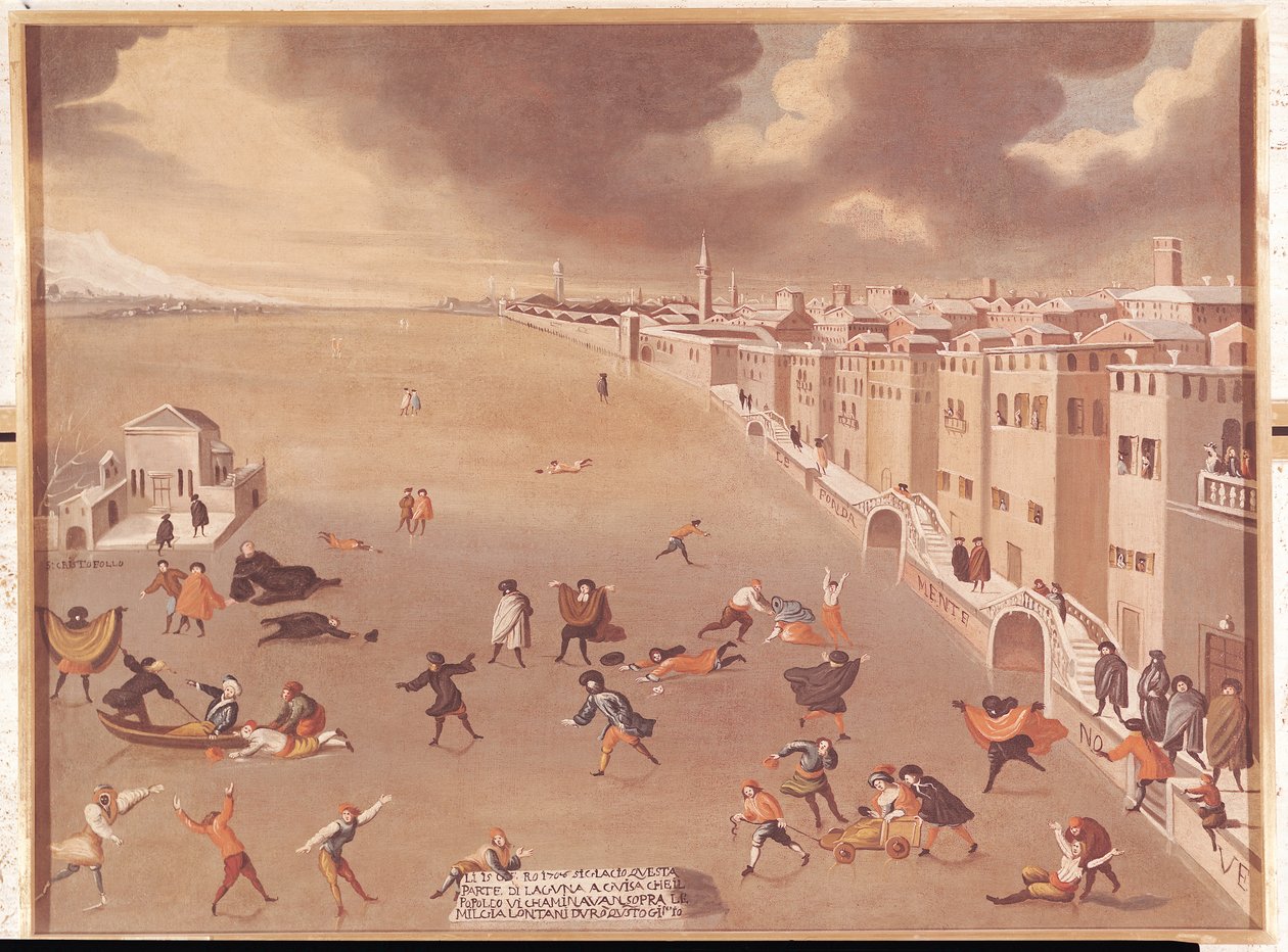 Den frusna lagunen 1708 av Gabriele Bella