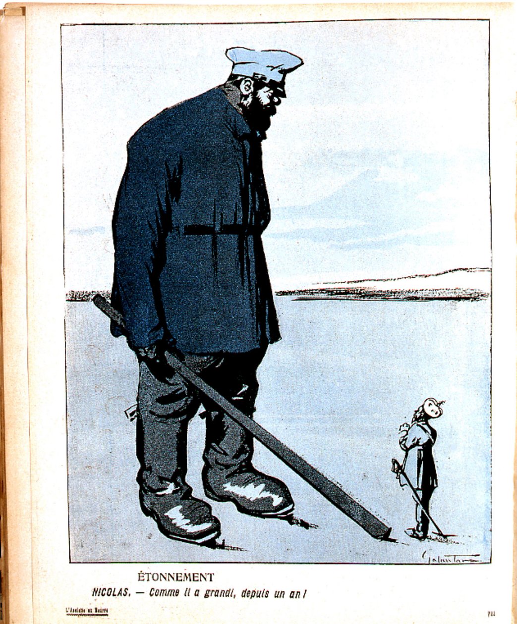 Nicholas II (1868 - 1919) tsar av Ryssland från 1894 av Gabriele (1865 1937) Galantara