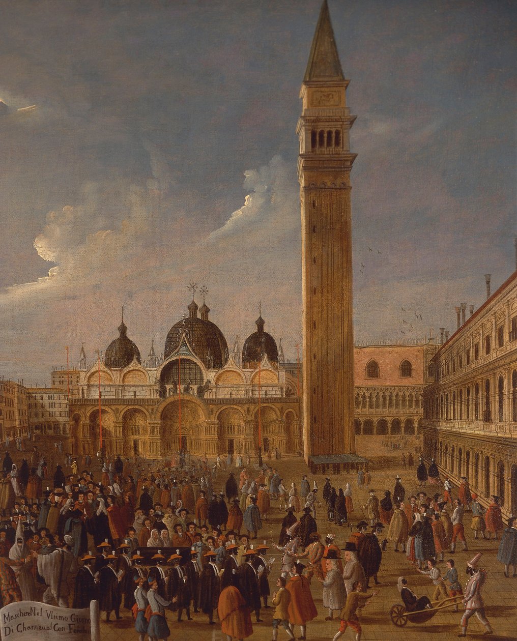 Italien, Veneto, Venedig, karneval på San Marco Square, närbild av Gabriele Bella