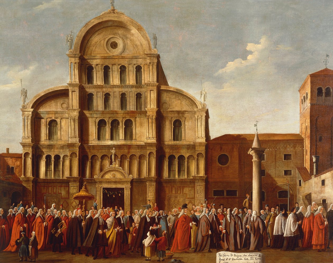 Italien, Veneto, Venedig, Doge av Venedig av kyrkan San Zaccaria av Gabriele Bella