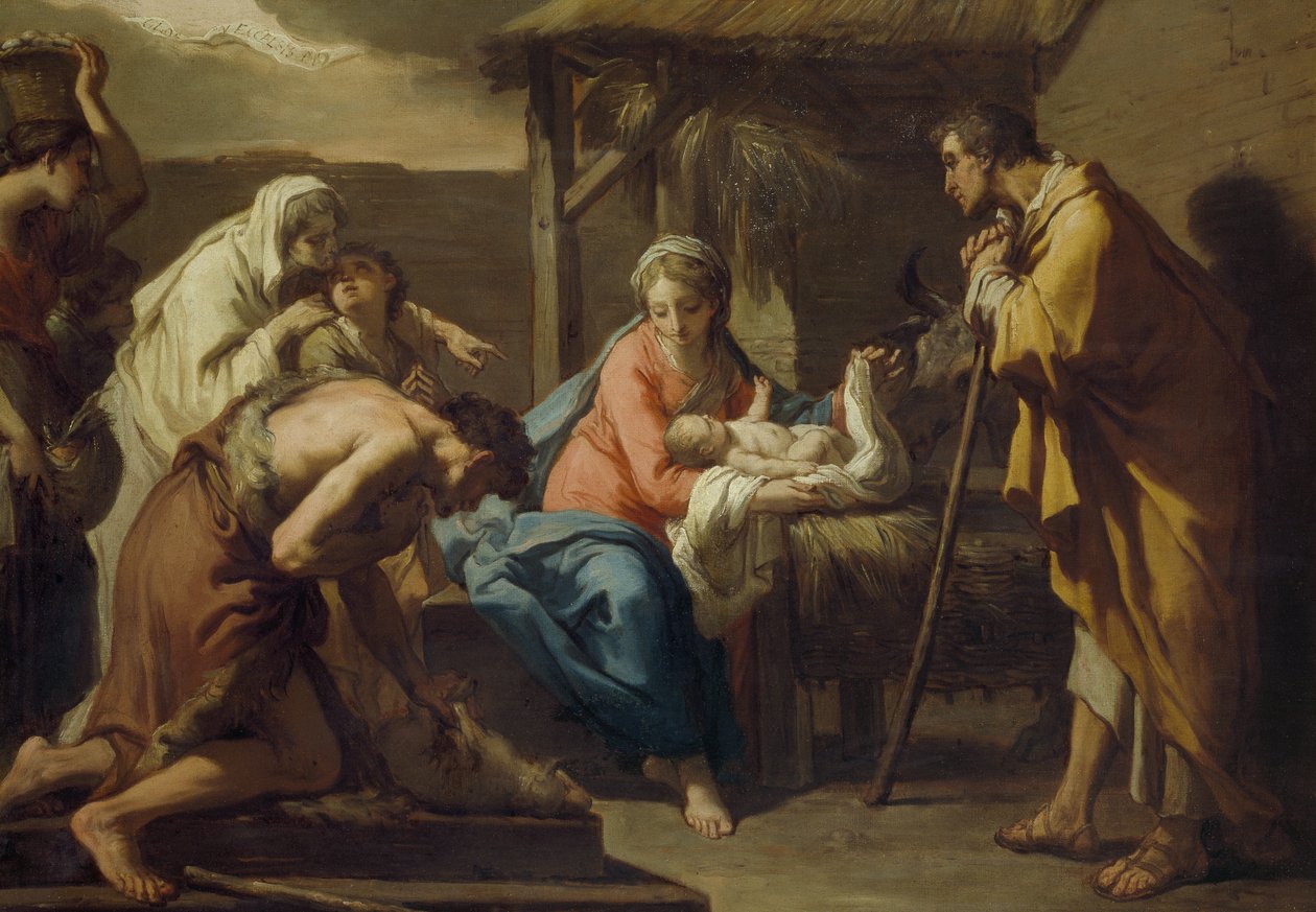 Herdens tillbedjan, efter 1798 av Gaetano Gandolfi