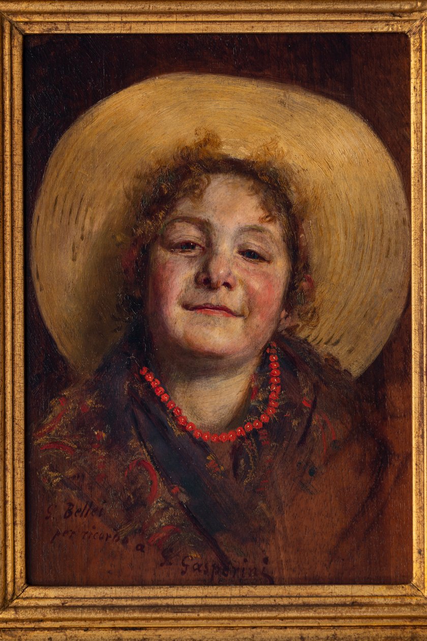Till minne av G. Gasperini (olja på duk) av Gaetano Bellei
