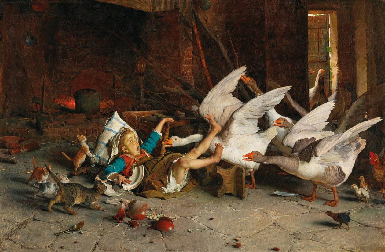 En katastrof En katastrof, 1887. av Gaetano Chierici