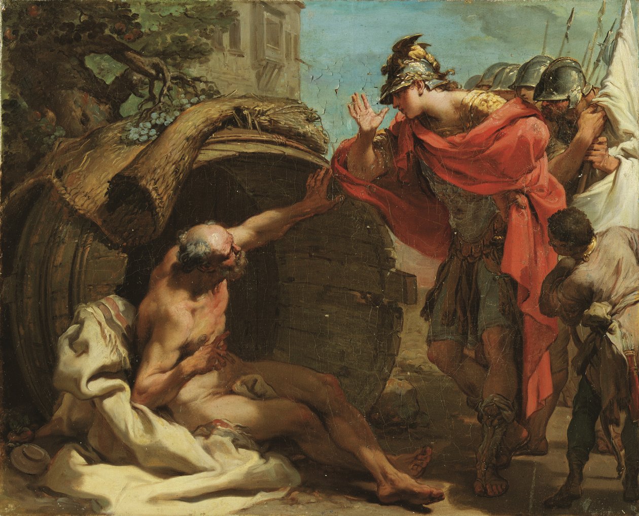 Alexander och Diogenes av Gaetano Gandolfi