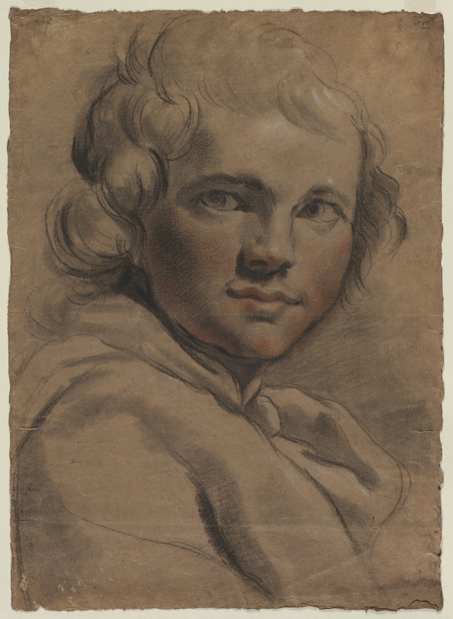 Chef för en ung man (recto) av Gaetano Gandolfi