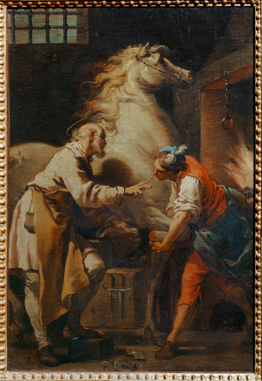 Le Miracle de saint Eloi - Miraklet av Saint Eligius ... av Gaetano Gandolfi