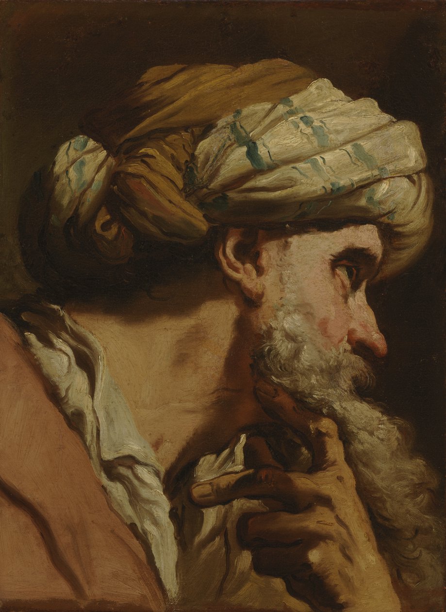 Studie av ett orientaliskt huvud, c.1766-75 av Gaetano Gandolfi