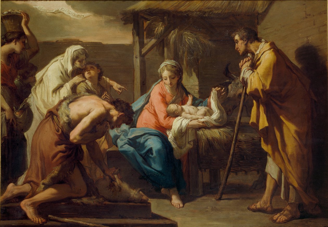 Herdarnas tillbedjan, efter 1798 av Gaetano Gandolfi