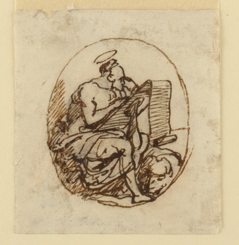 St. Mark Writing av Gaetano Monti