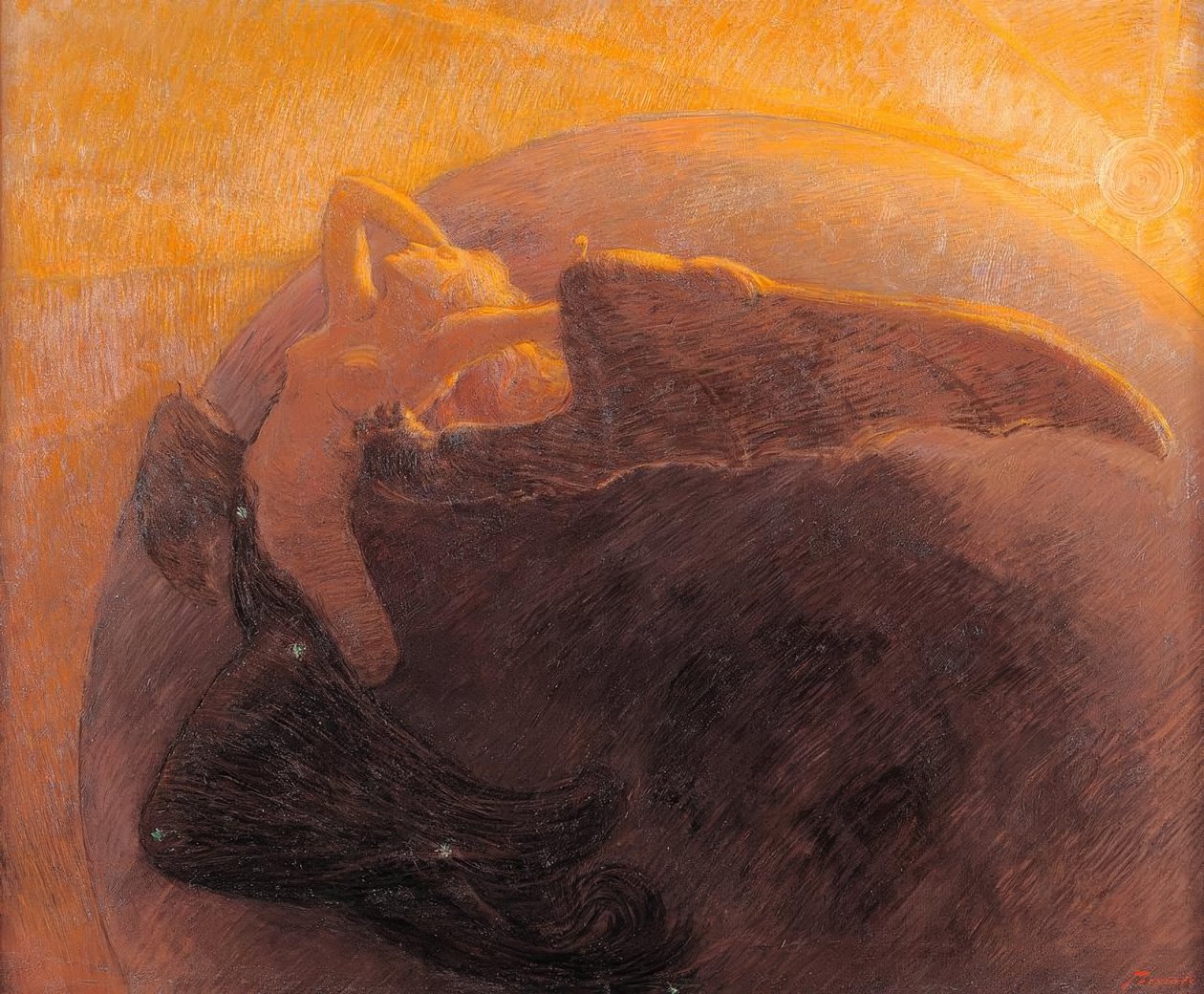 Dagen väcker natten av Gaetano Previati