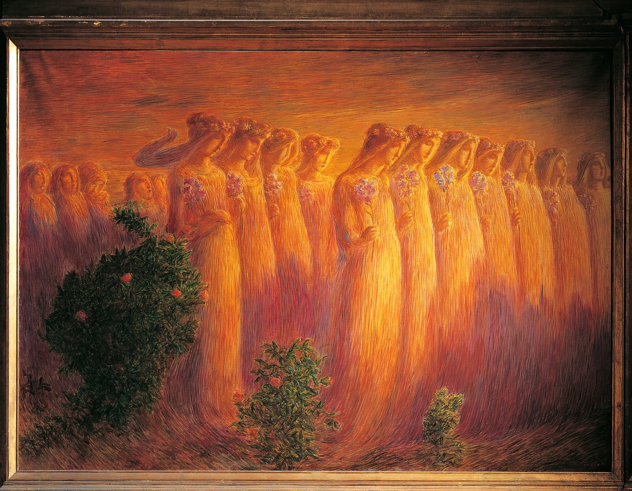 Begravning av jungfru av Gaetano Previati